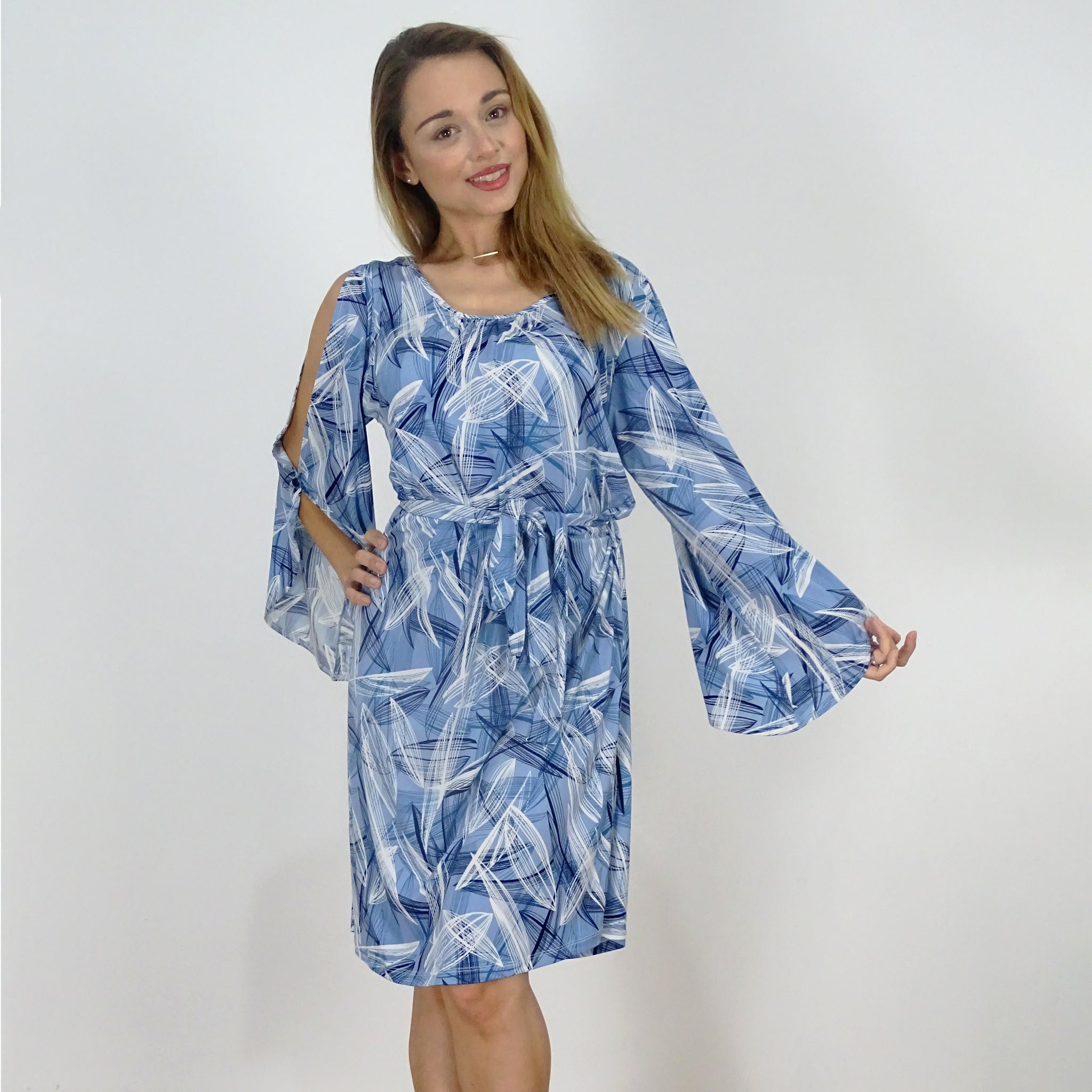 Serene Split Sleeve Dress - Rebecca Ruby