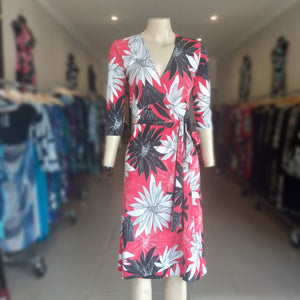 Flame Tree Wrap Dress