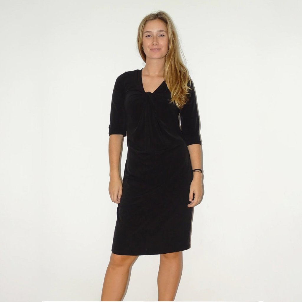 Black Manhattan Knot Dress - Rebecca Ruby